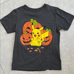 Pokemon Pumpkin Gray Graphic Tee